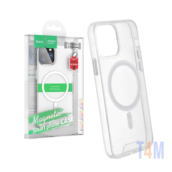 Capa Protetor Anti-queda Magnético Hoco para iPhones 14 Plus Transparente